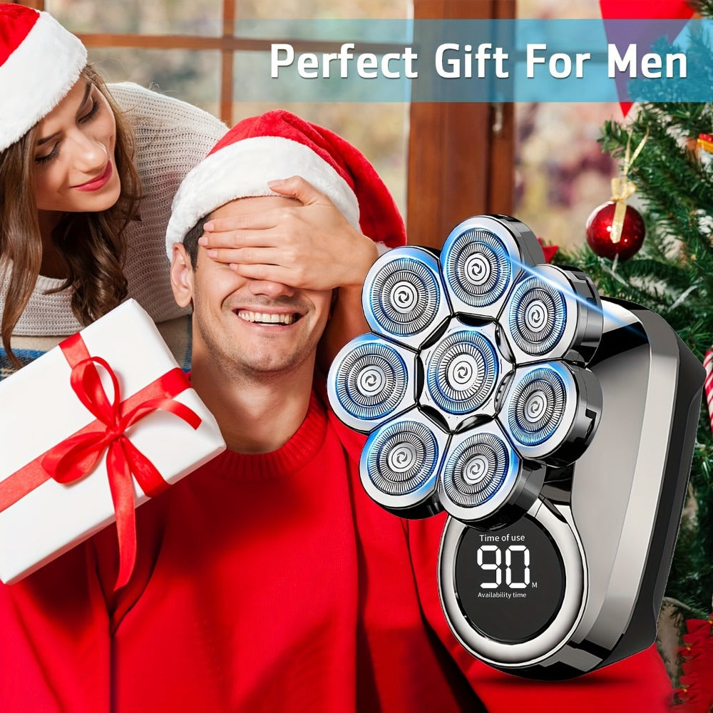 Head Shaver for Men in a 5-in-1 8D Electric Razor Beard Grooming Kit Design with Multi-Directional Floating Blades — image 5