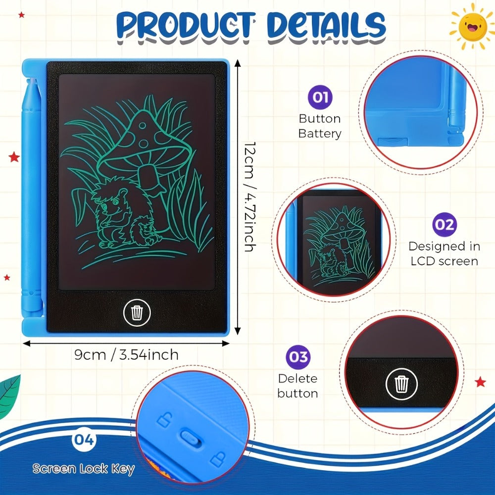 32-Piece 4.5-Inch Mini LCD Drawing Tablet Set with Styluses and Multicolor Frames for Group Activities — image 3
