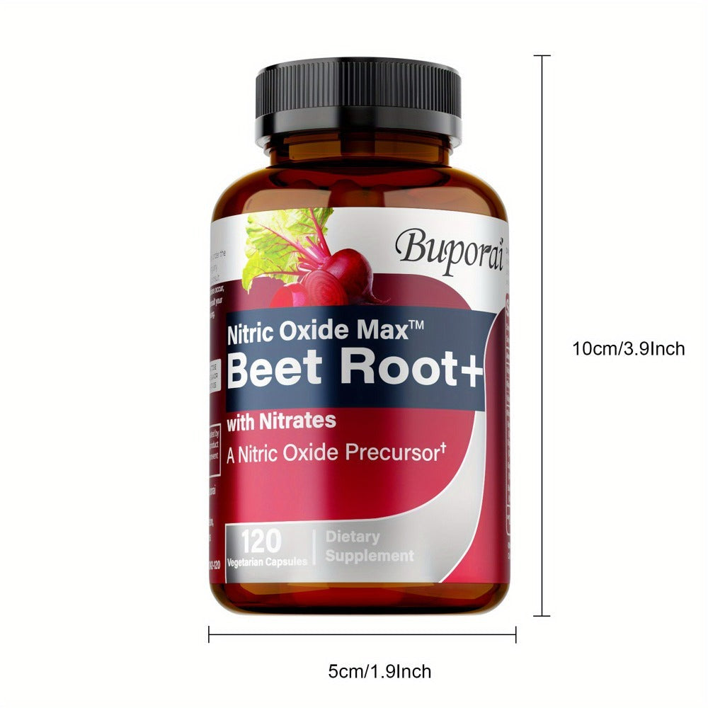 Dietary Supplement Beet Root Capsules with listed Nitrates, Black Pepper and Antioxidants, 120 Count — image 11