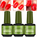 Gel Nail Polish Remover 3pcs Set – Soak Off Gel Nails, Nail Glue & Acrylic Nails in 2-3 Minutes | Fast Gentle Formula for Hom