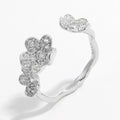 925 Sterling Silver Inlaid Zircon Open Ring - V.I.P Digital Presence