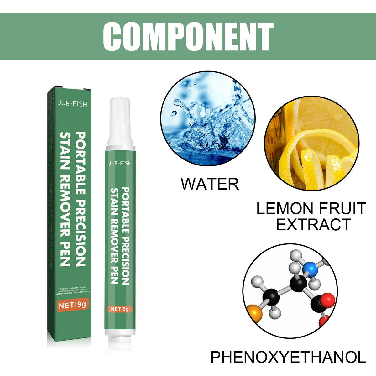 Portable Precision Stain Remover Pen, Free Wash Remove Oil Stains Yellow Clothes Clean And Decontamination Pen