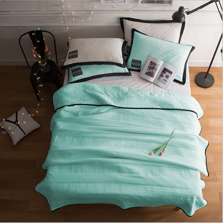Summer Quilt Air Conditioning Quilt Solid Color Quilted Single and Double Quilt Vacuum Solid Color Summer Cool Quilt - V.I.P Digital Presence