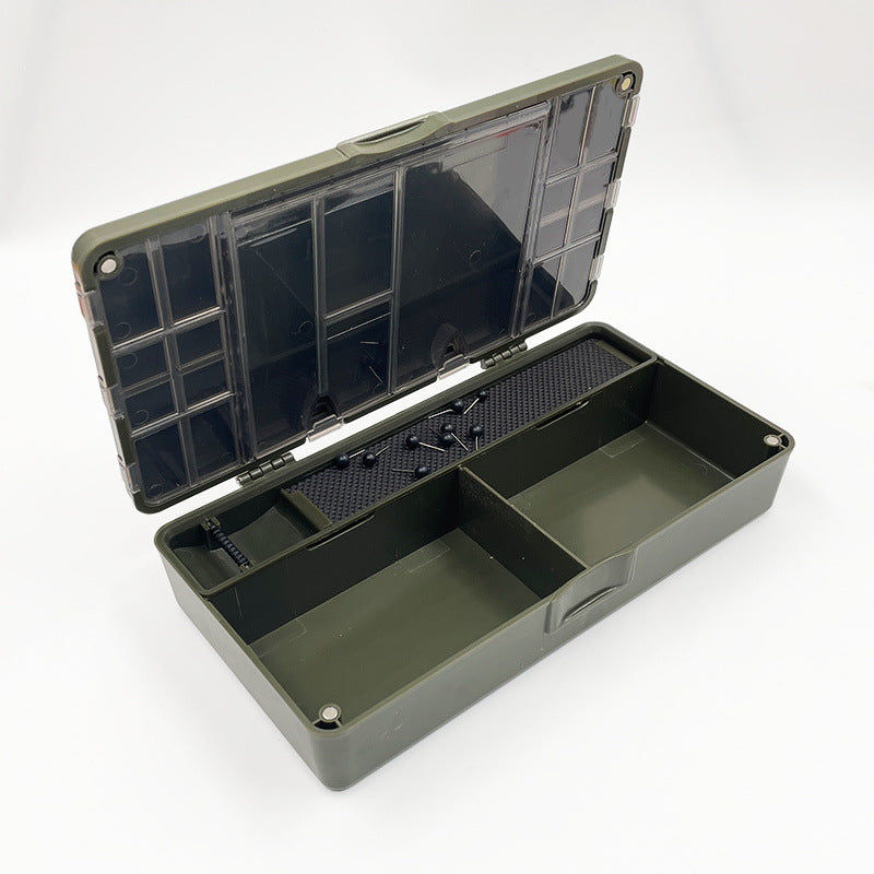 Fishing storage box, portable tackle box, magnetic compartments, fishing accessories - V.I.P Digital Presence