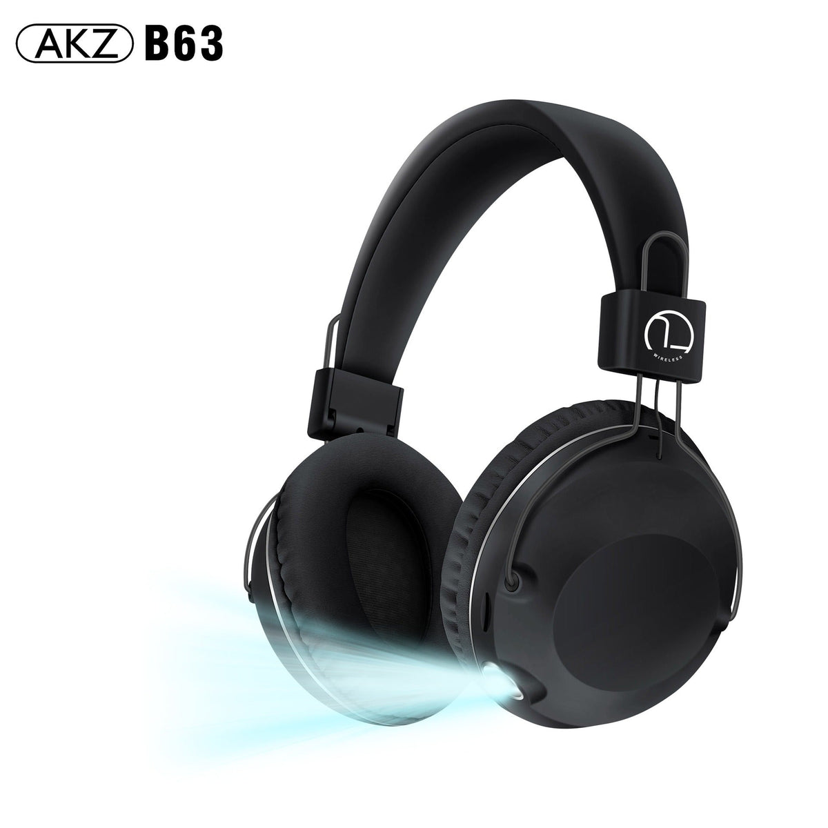 B863 Wireless Headset Bluetooth Headset Long Life Illuminated Music Headset Folding Storage - V.I.P Digital Presence