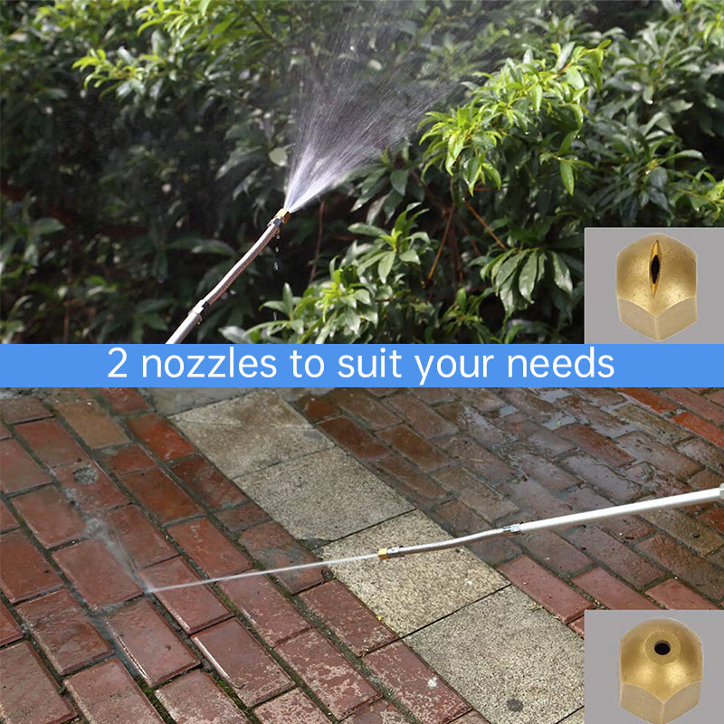 2 - in - 1 Manual High - Pressure Garden Washer Wand: Portable Hydro Power Extension