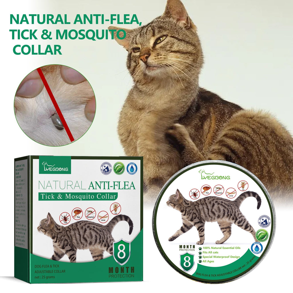 Pet Deworming Collar, Flea Resistant Tick Resistant Pet Waterproof Adjustable Deworming Collar