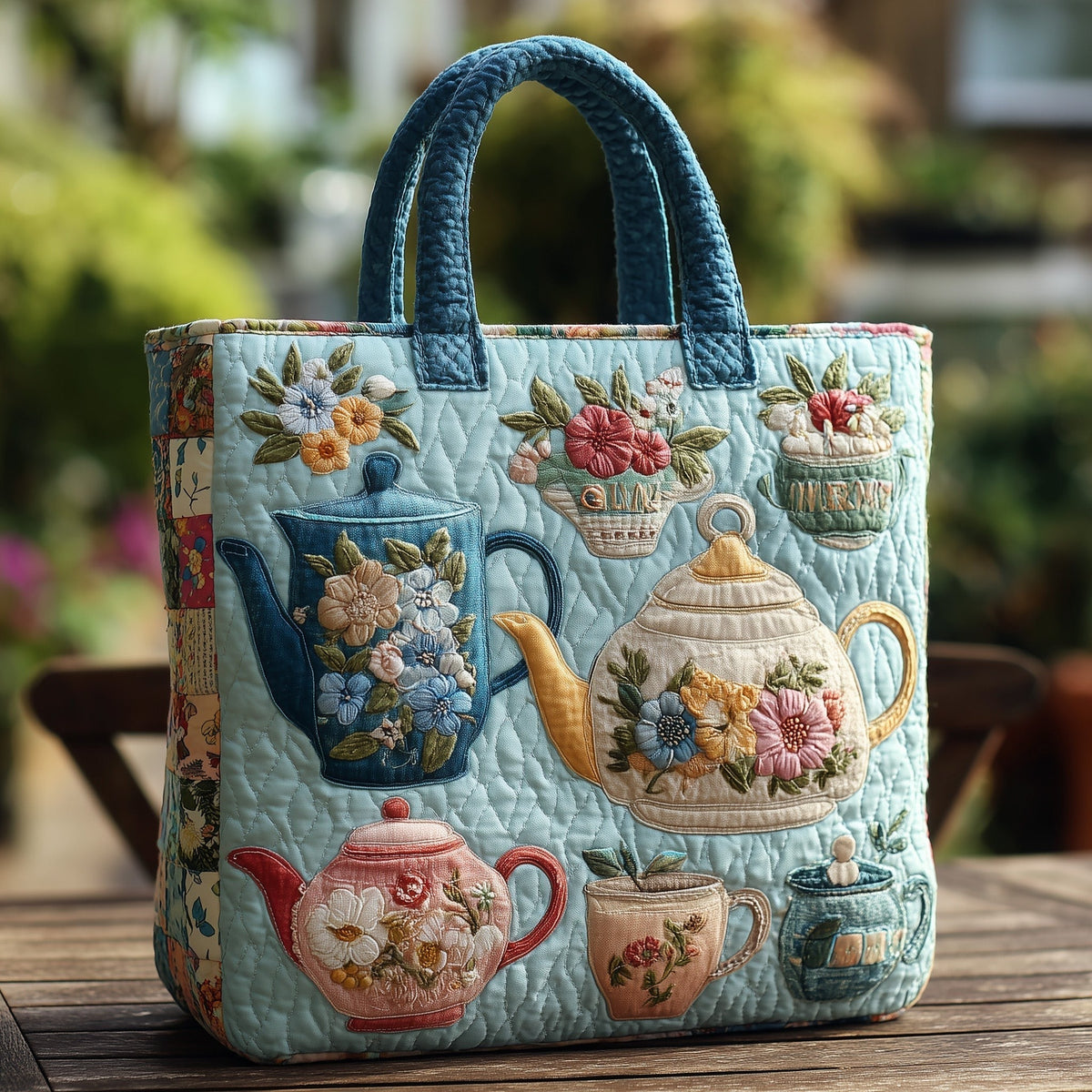 Quilted Tote Bag Large for Women & Men, Shoulder Bag for Travel Commute Shopping, for Beach Days, Travel and Everyday Carryin