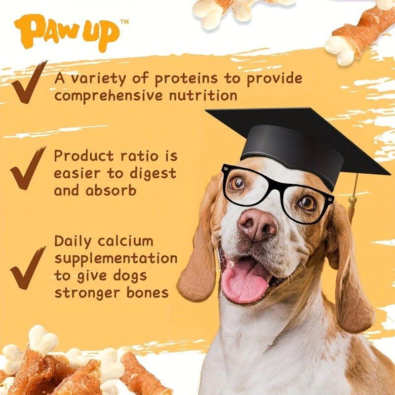 Dog Treats Chicken or Duck Wrapped Bone-Shaped Biscuits in Two-Pack Flavor Options for Reward Use — image 11