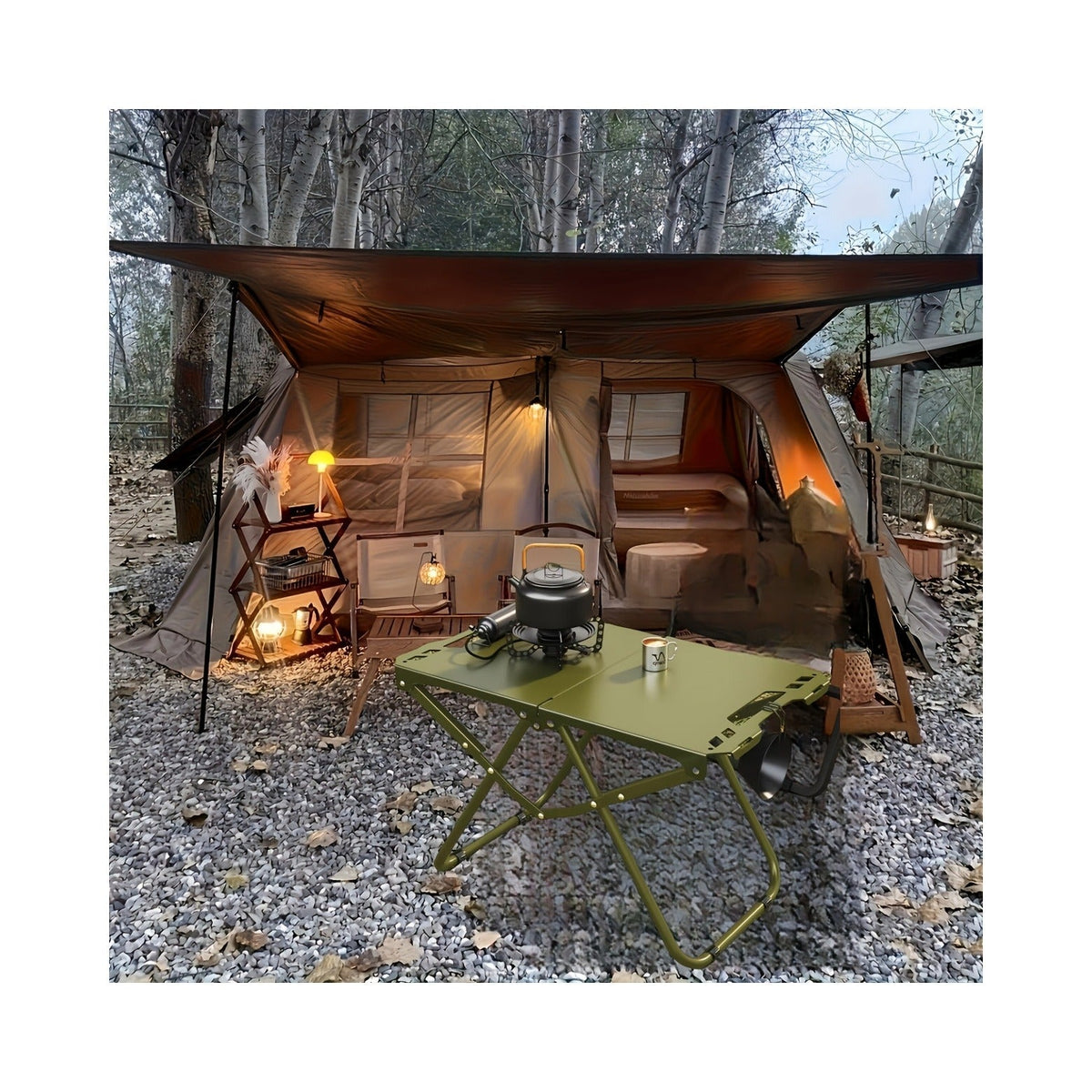 Folding Camping Table Portable Lightweight 3-Leg Outdoor Table for Picnic BBQ, for Camping, Travel and Outdoor Use — image 8