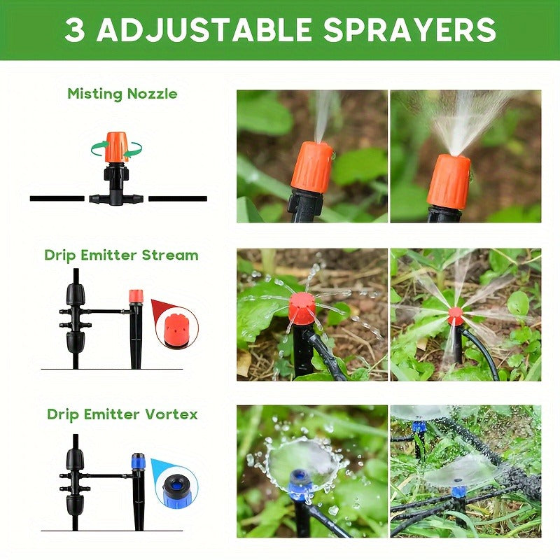 226FT Drip Irrigation Kit – Automatic Plant Watering System with Adjustable Nozzles for Garden & Greenhouse — image 6
