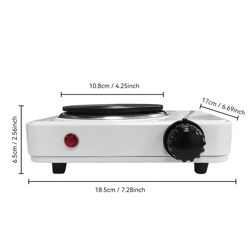 Electric Stove Desktop 5-Speed Temperature Control, Portable Electric Burner for Home & Camping, Compact Quick-Heating Counte