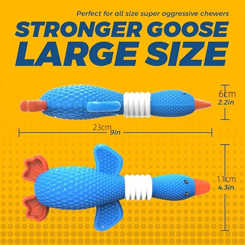 Dog Toy Nylon Goose or Clownfish Chew Design for Medium and Large Dogs in Two Blue Styles for Interactive Chew Play — image 5