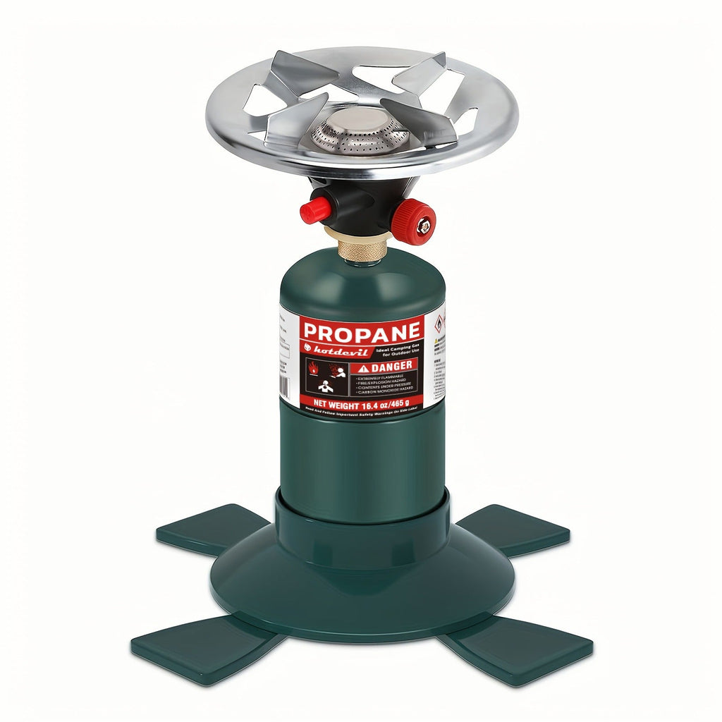 Backpacking Stove Bottletop Propane, Hotdevil HD-5005 Camping Stove with Instant Ignition, Propane & MAPP Gas Compatible — im