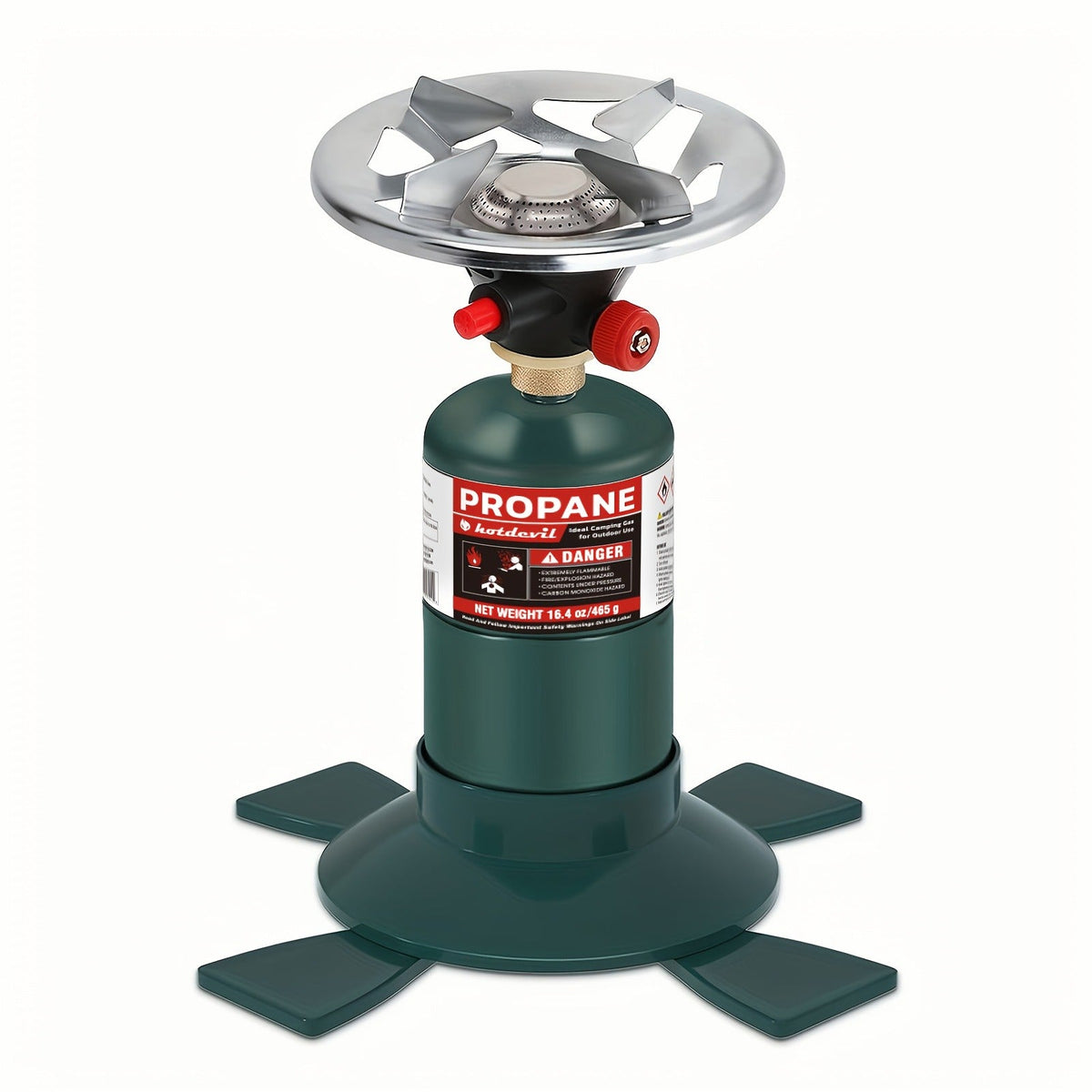 Backpacking Stove Bottletop Propane, Hotdevil HD-5005 Camping Stove with Instant Ignition, Propane & MAPP Gas Compatible — im