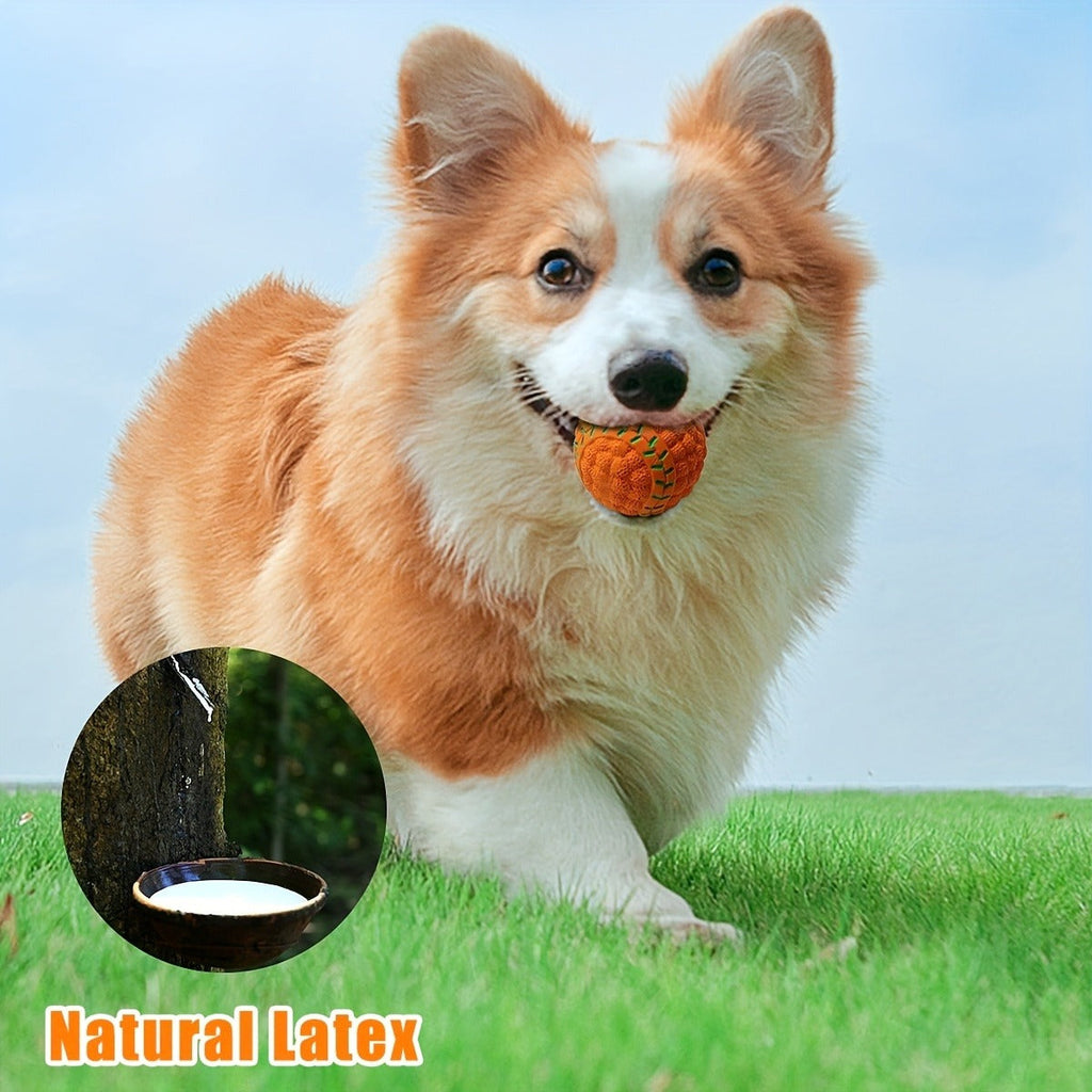 Dog Toy 4-Pack 2.8-Inch Latex Squeaky Sport Balls in Vibrant Colors for Puppies and Small Dogs — image 4