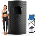 Home Steam Sauna Tent 1200W Personal Spa Box with 10-Min Fast Heating, 9 Heat Levels, 101oz Steamer — image 1