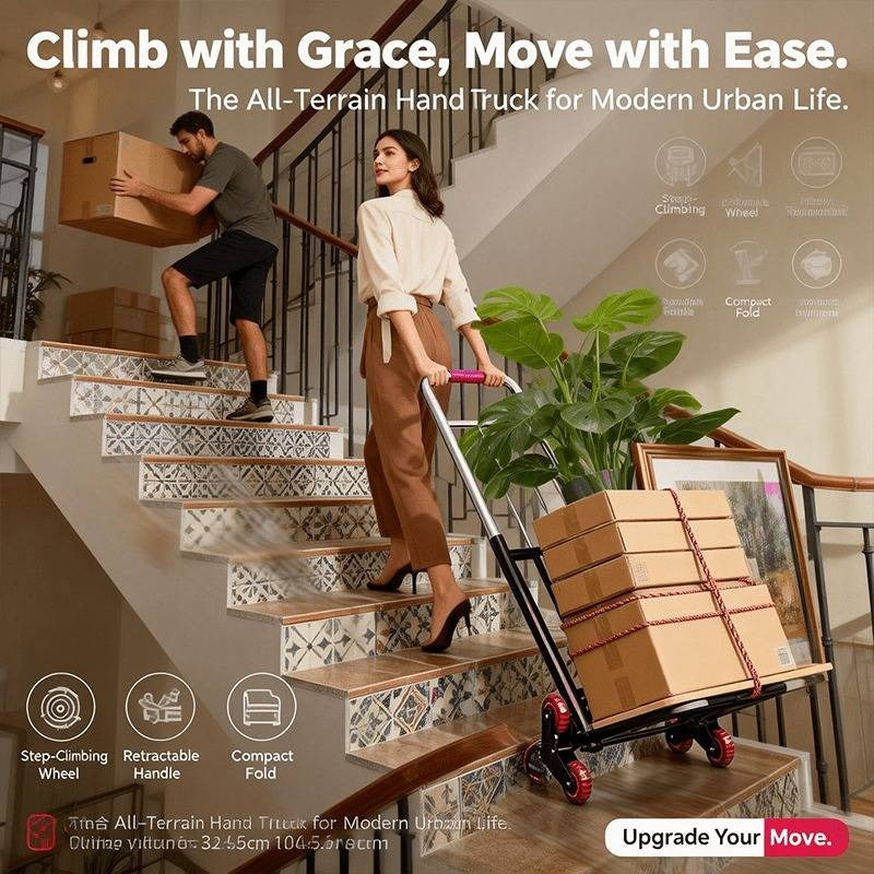 Folding Stair-Climbing Hand Truck with 220, 450 or 680 lb Model Labels and Three Frame Configurations — image 9