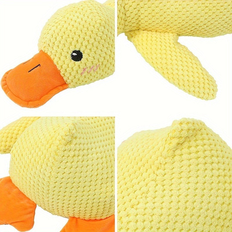 Dog Toy Large Yellow Duck Plush with Built-In Squeaker for Chew, Fetch, Tug and Cuddle Play — image 12