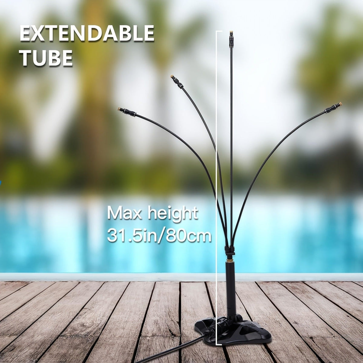 Outdoor Misting System Portable 26.5Ft Mist Cooling Kit with Adjustable Stand for Patio Garden BBQ — image 8