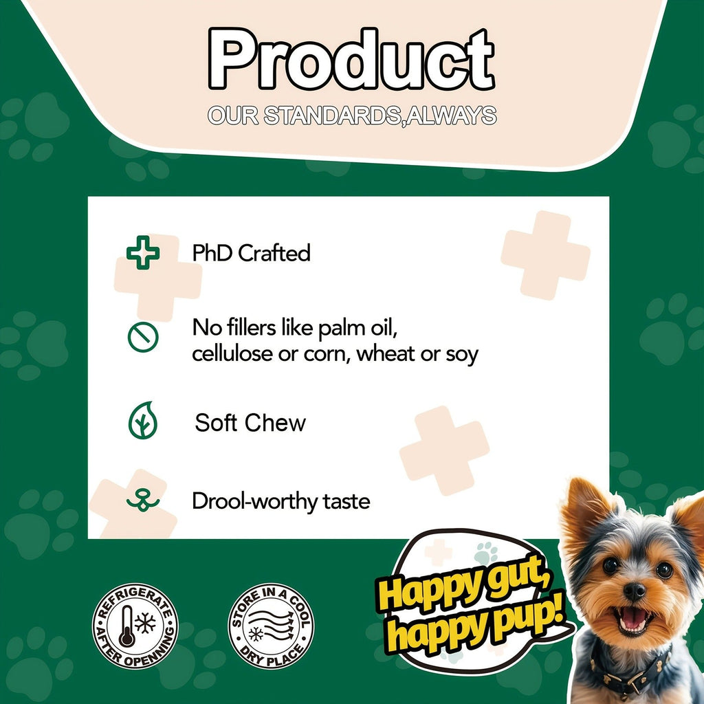 Dog Probiotic Soft Chews, Chicken Flavor, 90-Count Bottle with One- or Three-Bottle Checkout Options — image 9