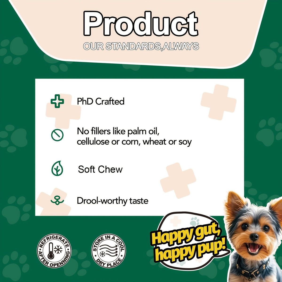 Dog Probiotic Soft Chews, Chicken Flavor, 90-Count Bottle with One- or Three-Bottle Checkout Options — image 9