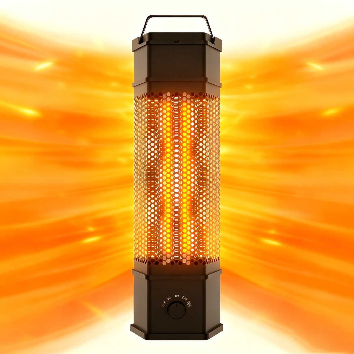 Electric Patio Heater 1400W 28", All-Around Radiant Heating with Tip-Over & Overheat Protection — image 8