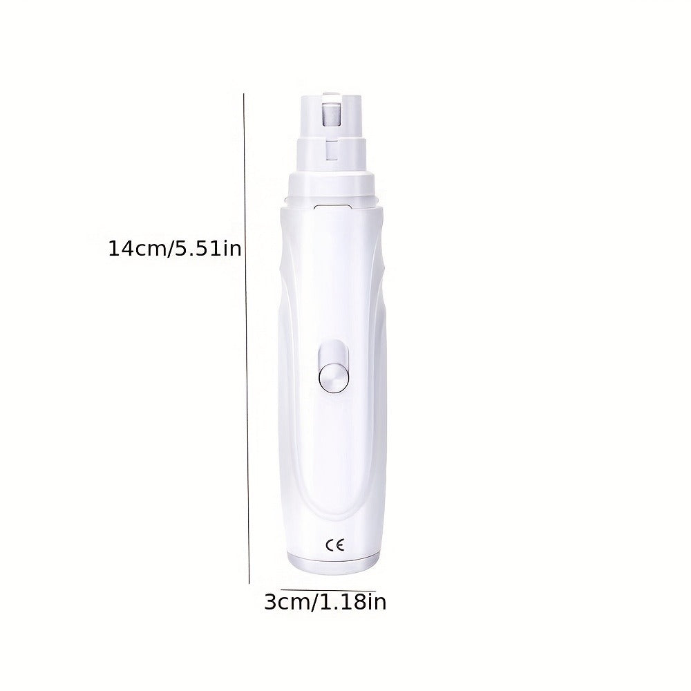 Pet Nail Grinder, DXYE WANIR Rechargeable Two-Speed Tool with Three Port Sizes and White Finish — image 9