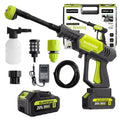 Cordless Pressure Washer Battery Powered Portable Car Wash Gun High Pressure Cleaner for Cars Yards for Garden, Patio and Yar