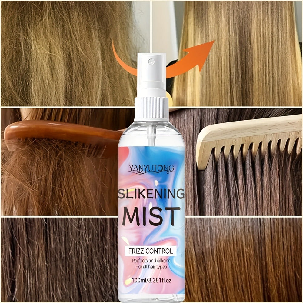 Perfumed Hair Mist Smoothing Spray 100ml – Heat Protection, Anti-Frizz, Moisturizing & Detangling Leave-In Formula | Long-Las