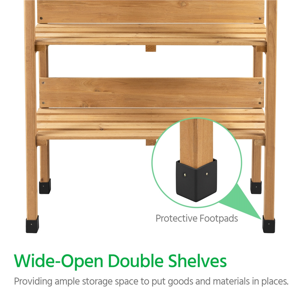 Potting Bench in a Wooden Metal Design for Garden and Yard Use — image 16