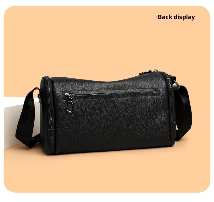 Genuine Leather Crossbody Cowhide Shoulder Large-capacity Multifunctional Bag