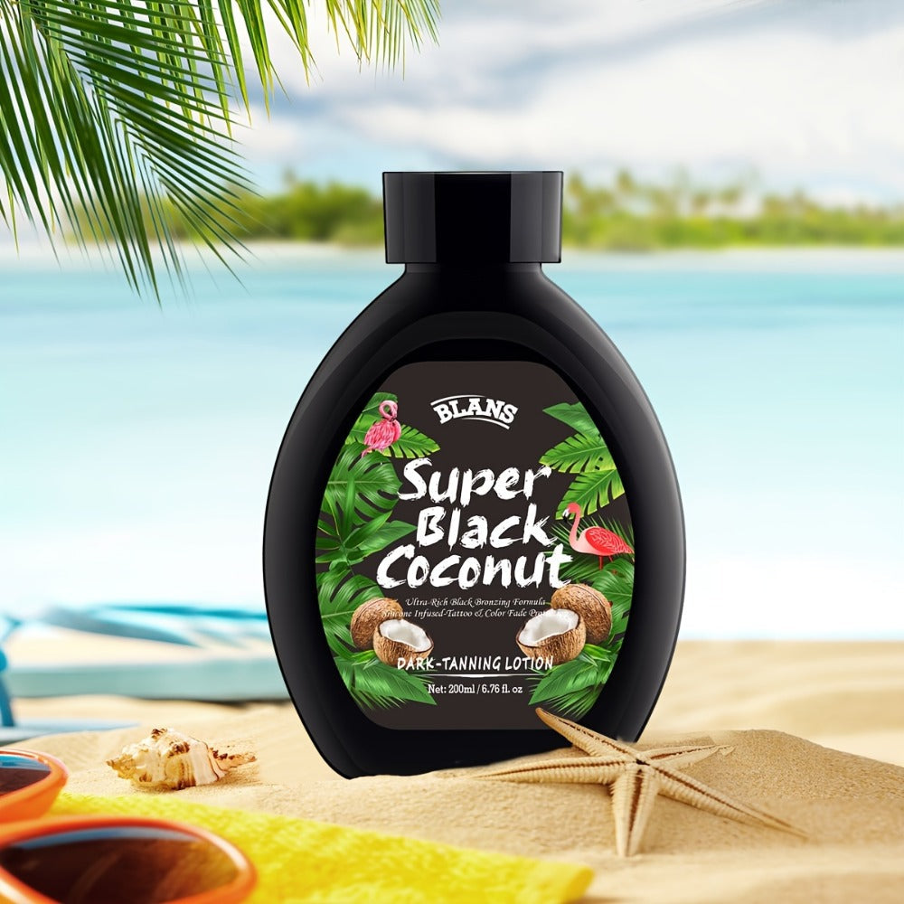 Sunless Tanning Cream with Coconut Natural Glow Bronzing Lotion Alcohol-Free BPA-Free for All Skin Types Medium Skin Tone Dai