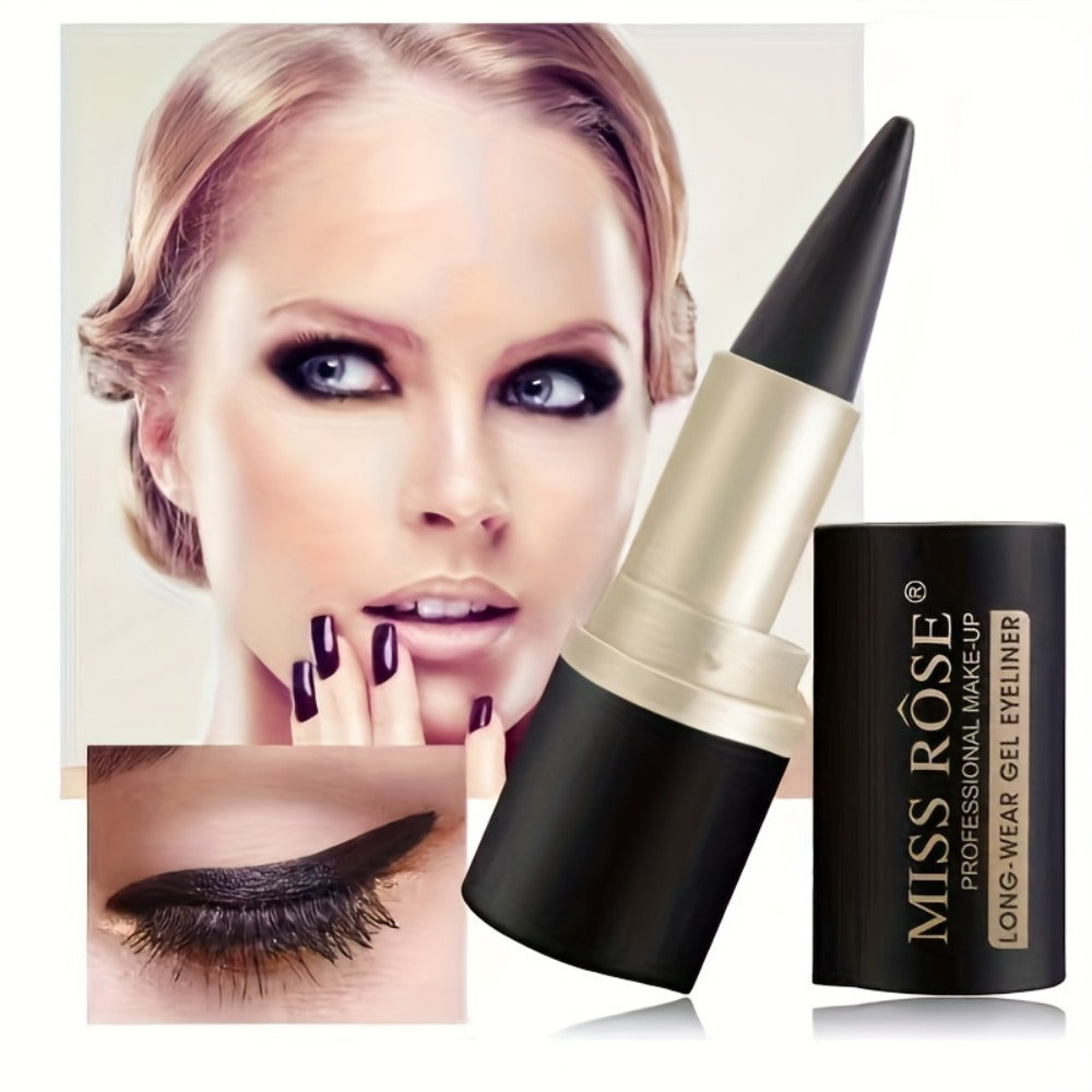 Creamy Gel Eyeliner Pencil Set 3pcs Black Waterproof Sweat-Resistant Smudge-Proof Matte Eye Liner — image 8