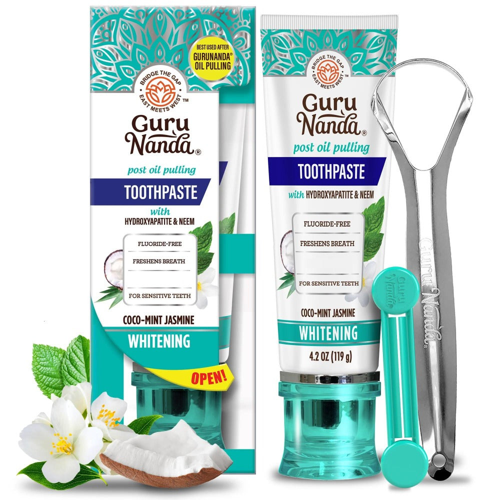 Hydroxyapatite Whitening Toothpaste Fluoride Free, Natural Teeth Whitening for Sensitive Teeth Stain Removal — image 1