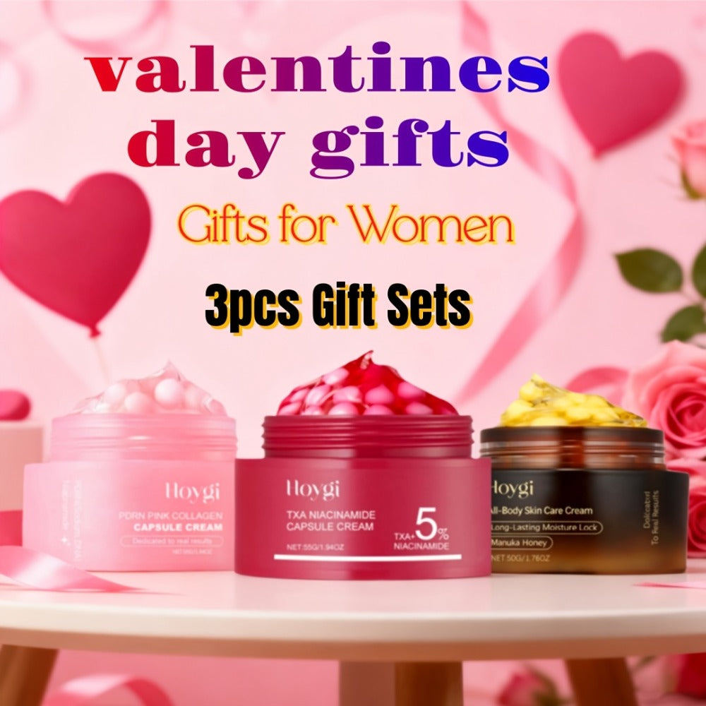Face Cream PDRN Collagen Three-Piece Capsule Set with Vitamin C and Niacinamide for Day or Night Use — image 1