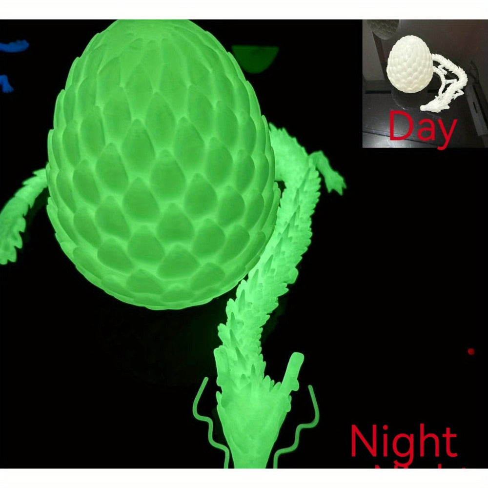 Dragon Egg Gift Set 3D Printed, 7.09in Scaled Egg + 23.62in Large Dragon with the Listed Color, Size or Set Options for Every