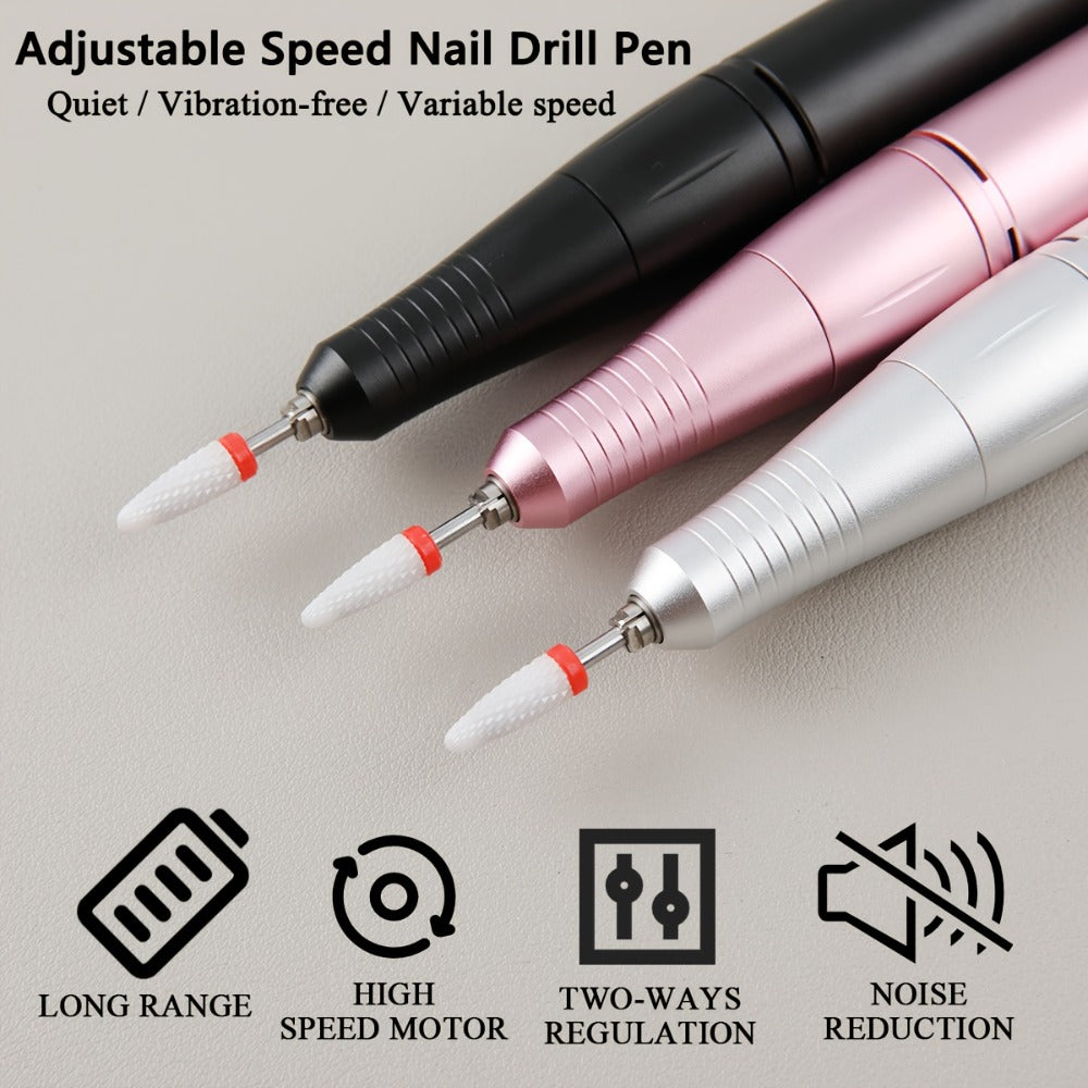 Electric Nail Drill 35000 RPM USB Rechargeable Pen with Digital Display and Three Color Options — image 11