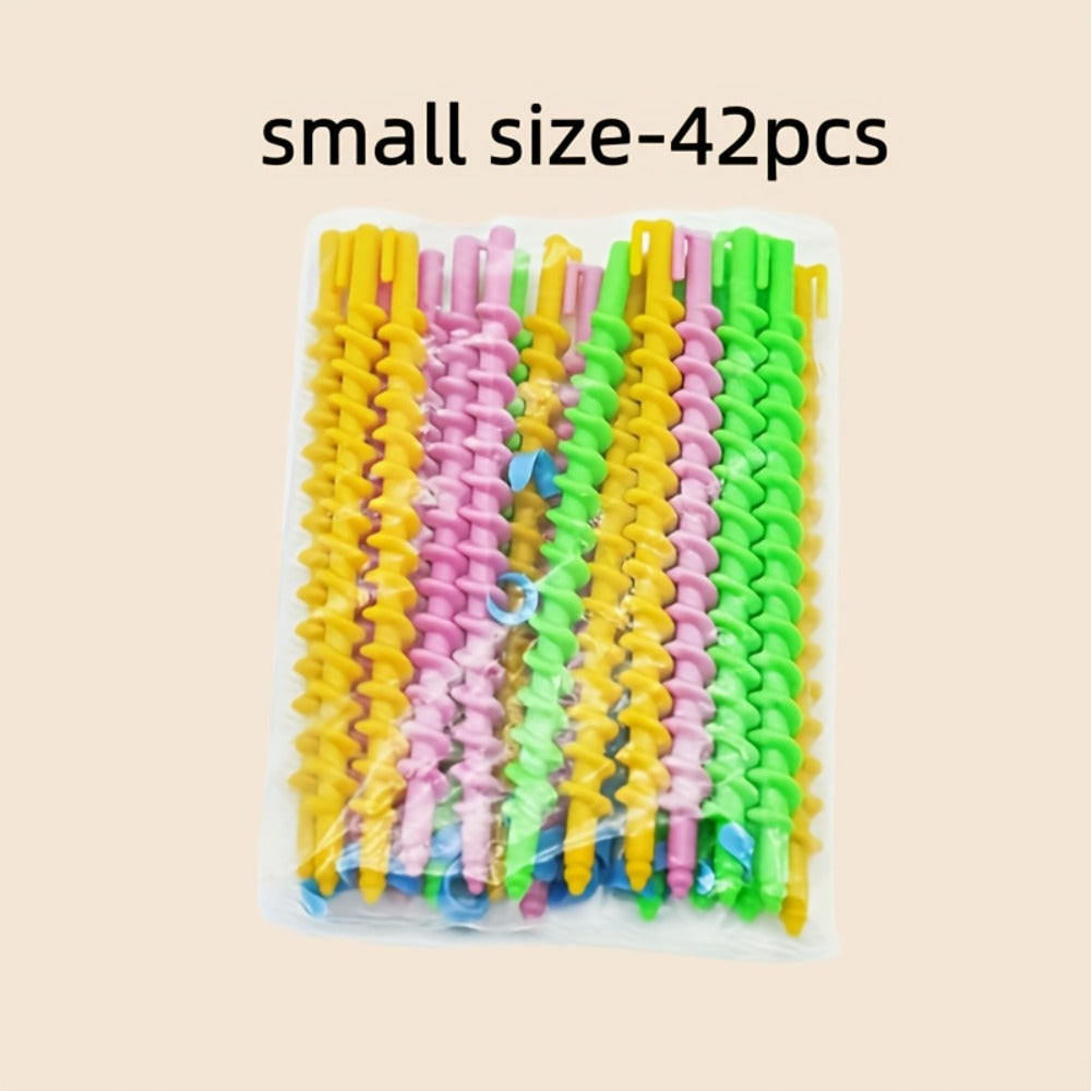 Spiral Perm Rods Set 39-42pcs – Plastic Curling Hair Sticks for Defined Curls Waves Coils Natural Hair Heatless Styling — ima