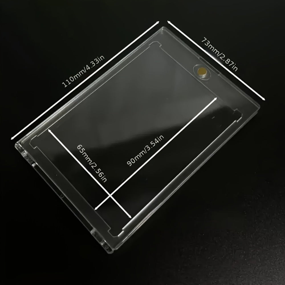 30pt Magnetic Card Holders 30/60 Pack – Clear Hard Plastic One-Touch Trading Card Cases, Protective Display Holders for Baseb