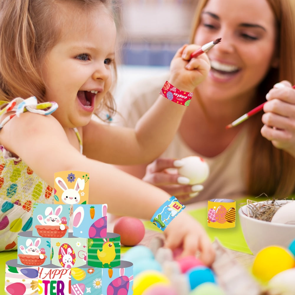 Party Favors Easter PVC Slap Bracelets, 72-Piece Spring-Theme Assortment for Egg Hunts and Events — image 10