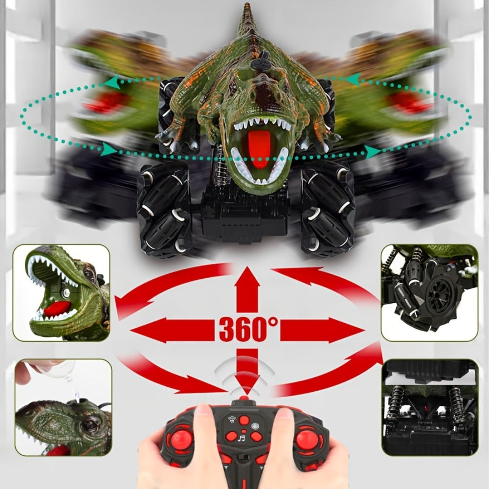 Monster Stunt RC Car with LED Lights Sound & Mist Spray – 360° Drift Remote Control Monster Truck, All-Terrain Indoor Outdoor
