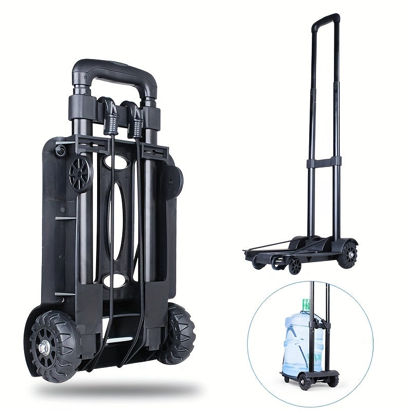 Compact Folding Aluminum Hand Truck with Telescoping Handle and Two- or Four-Wheel Configuration Options — image 5
