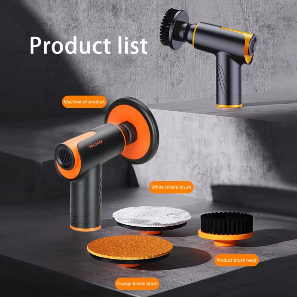 Car Polisher with 100W Cordless Rotary Body, Type-C Charging Port and Rechargeable Battery for Wax Application — image 8