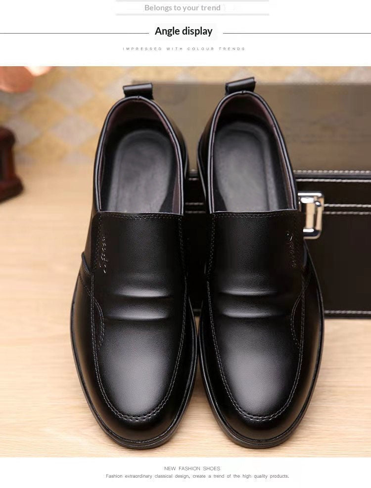 Mens Breathable Casual Business Leather Shoestrendy And Versatile