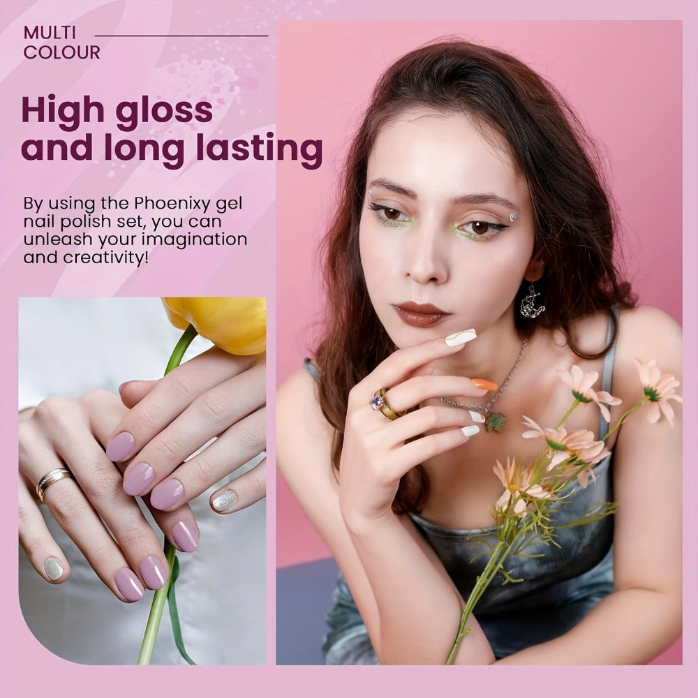 61-Piece Gel Nail Polish Kit with UV LED Lamp, 40 Color Bottles, Base and Top Coats and Manicure Tools — image 9