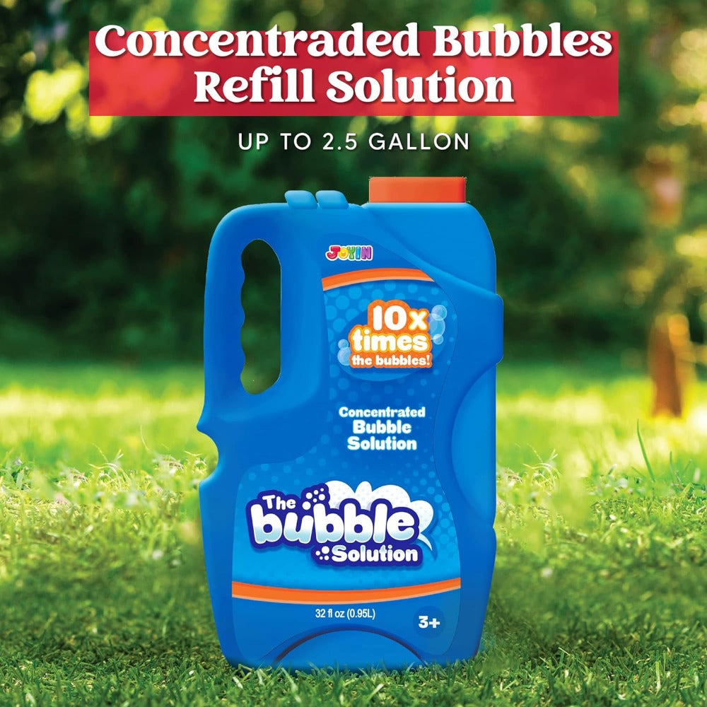 32oz Bubble Solution Refill Concentrate, Makes 2.5 Gallons, Compatible with Bubble Machines, Wands & Blowers — image 9