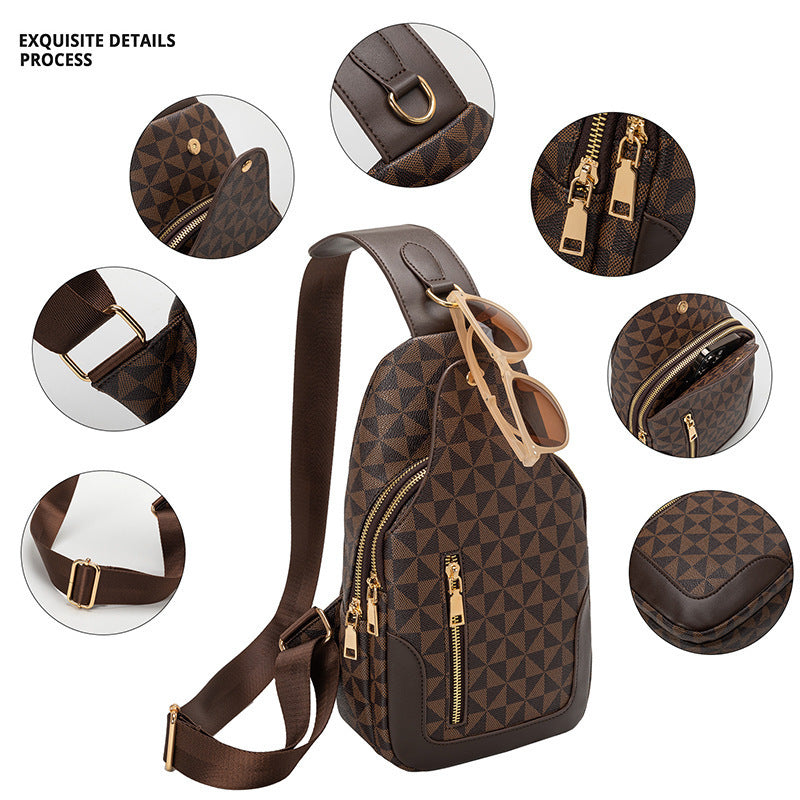 Men's Crossbody Large-capacity Retro Portable Chest Bag