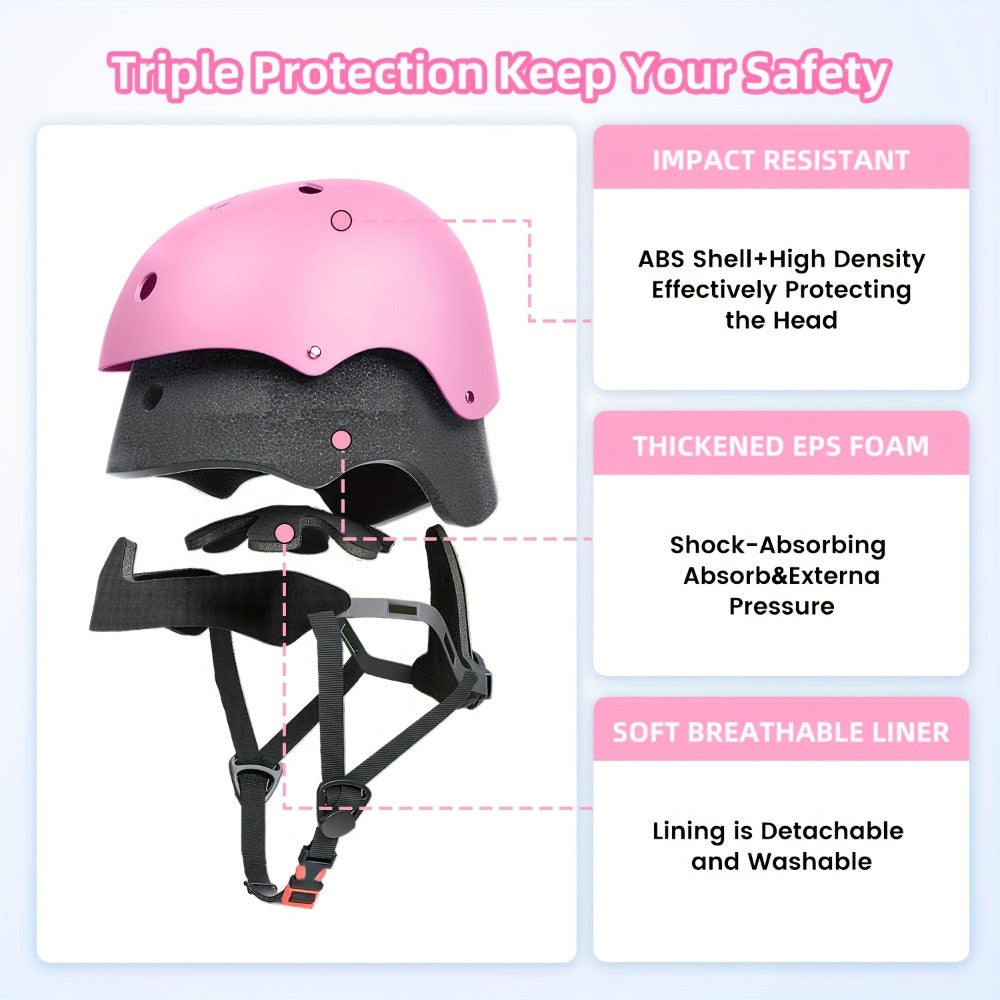 Kids Bike Helmet Adjustable XXS Toddler, ABS+EPS Unisex Sports Helmet with Removable Liner, 11 Vents — image 5