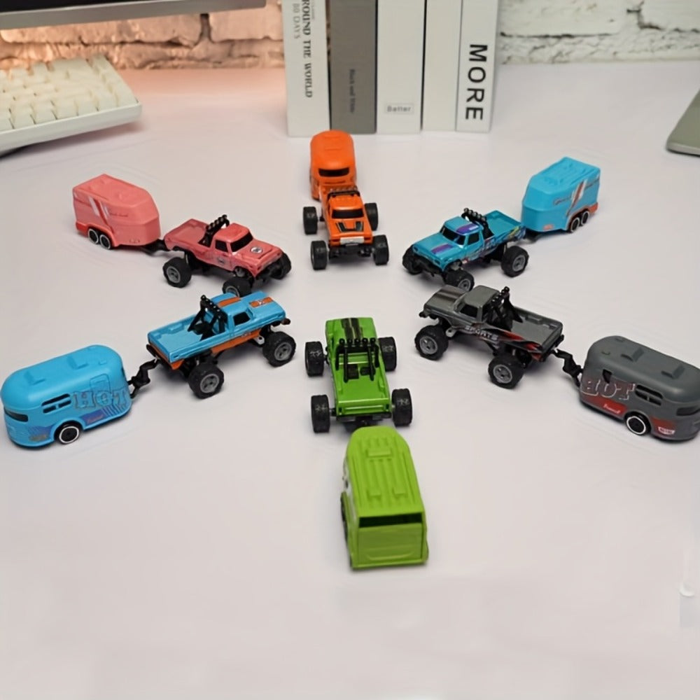 Mini Remote Control Pickup Truck with Detachable Trailer, Five Color Options and Spring Suspension — image 13